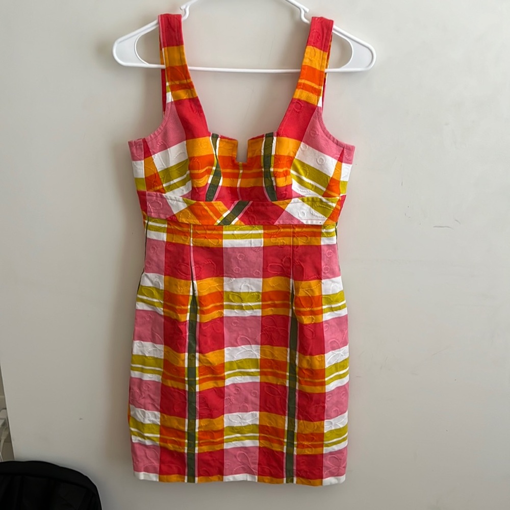 Trina Turk Plaid Sheath Dress